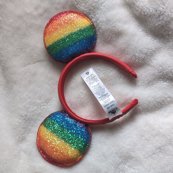 NWOT Pride Glitter Mickey Ear Headband - Picture 3 of 4